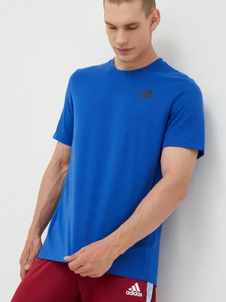 Fitness tricou Adidas Performance albastru