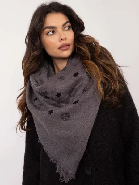 Fular Fashionhunters cu imagine negru