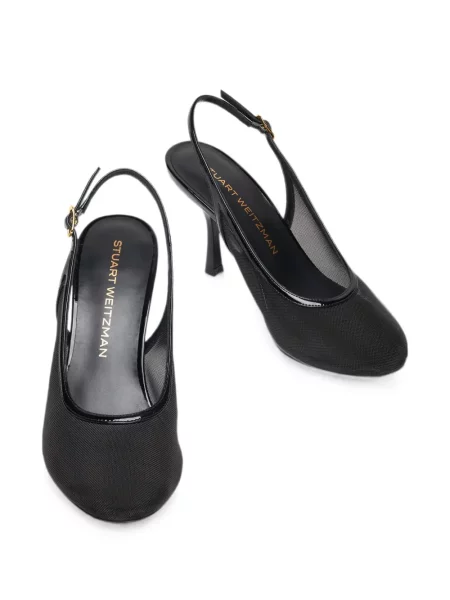 Pantofi cu toc Stuart Weitzman slingback negru