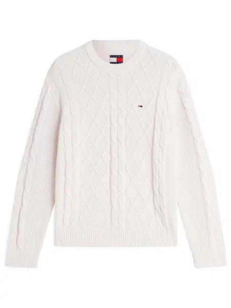 Tommy Jeans Pulover alb