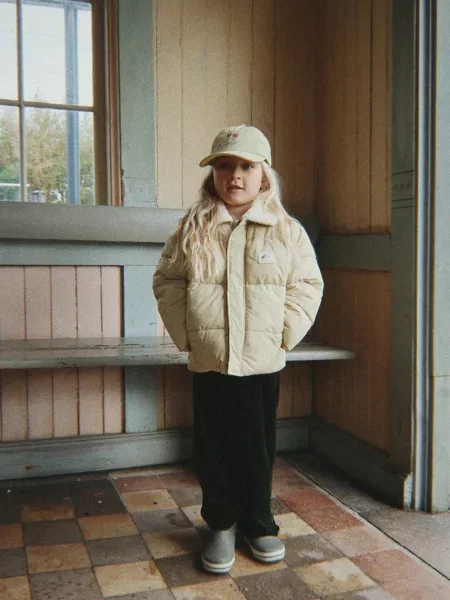 Konges Sløjd стьобана куртка дитяча ALPI COLLAR JACKET GRS