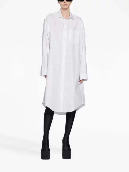 Marškininė suknelė Balenciaga balta