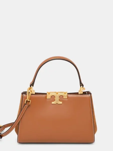 Torebka Tory Burch skórzana brązowa