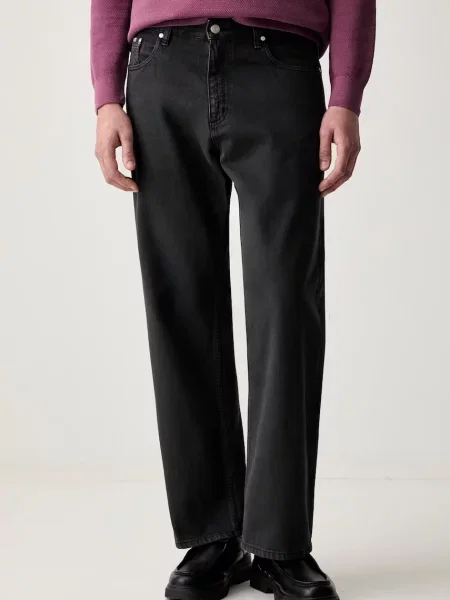 Marc O'Polo blugi wide leg pentru bărbați gri