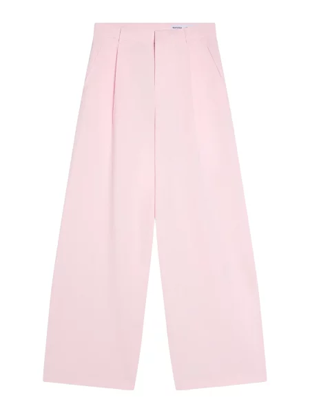 Bershka Pantaloni cutați pal roz