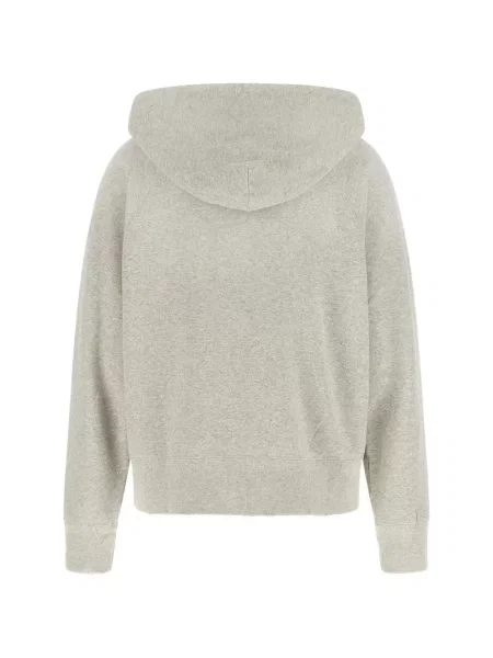 Hanorac cu glugă Prada din fleece gri