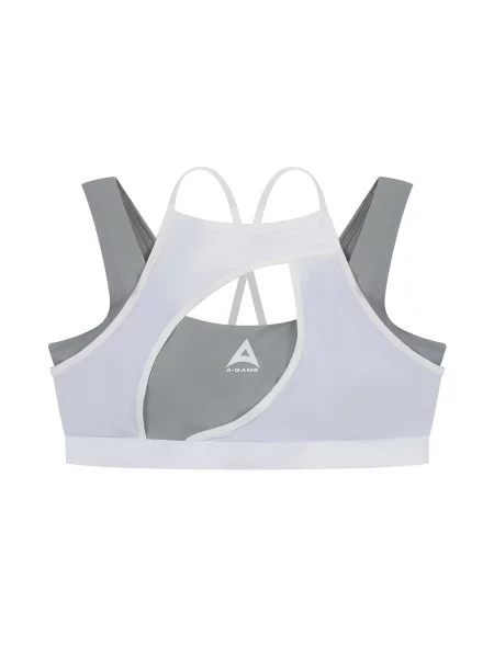 A-Game Sutien sport Duo gri alb
