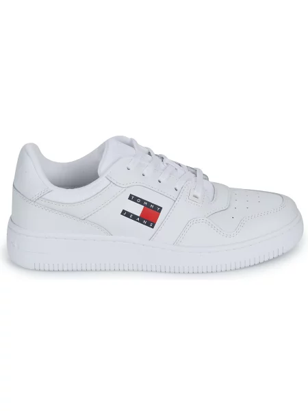 Boty Tommy Jeans TJW RETRO BASKET bílé