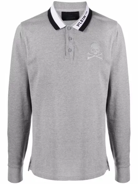 Polo Philipp Plein cu imagine gri
