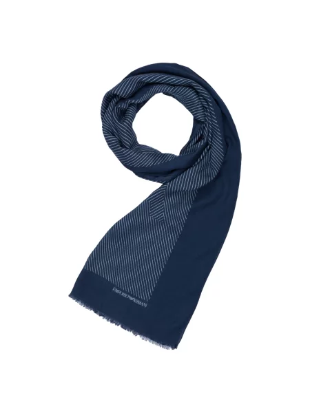Szal Emporio Armani niebieska