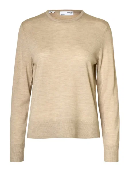 SELECTED Sveter SLFTHEA' béžová