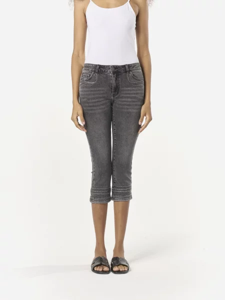 KOROSHI Jeans denim negru