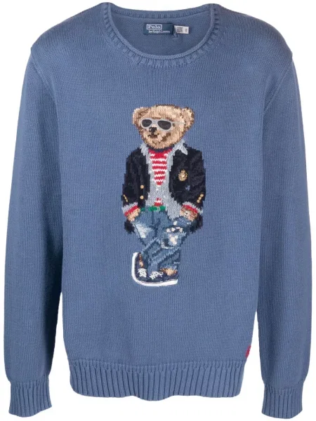 Polo majica Polo Ralph Lauren s vezom plava