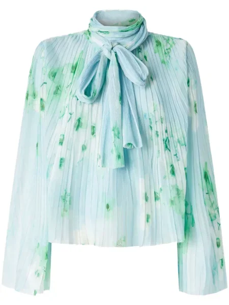 Bluză Pinko cu model floral cu imagine albastru