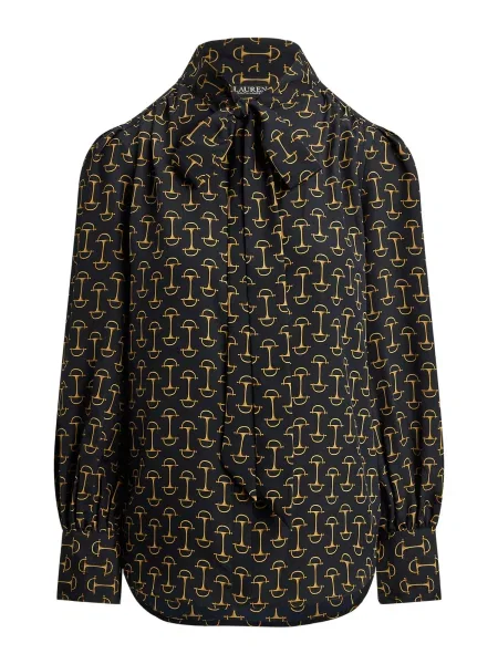 Lauren Ralph Lauren Bluza mornarska / zlato-rumena rumena