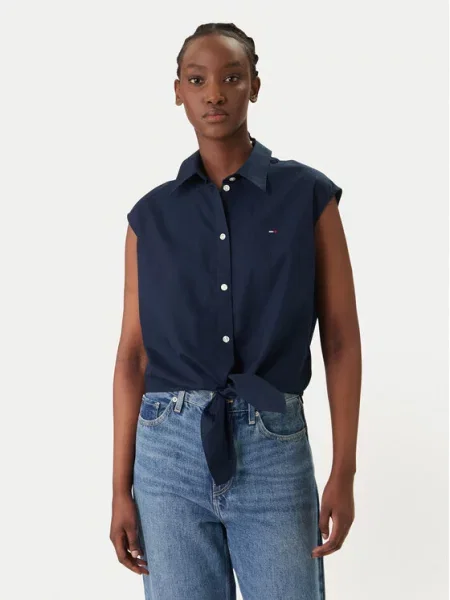 Tommy Jeans Koszula Granatowy