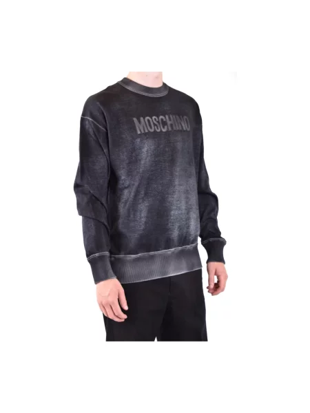Dzianinowa bluza Moschino czarna