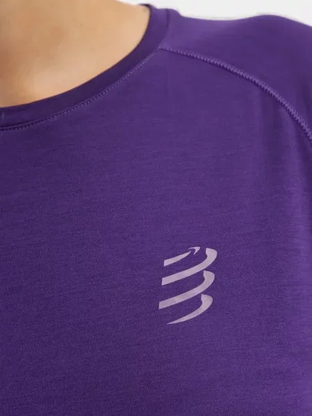 Tricou Compressport cu imagine violet