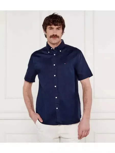 Tommy Hilfiger Cămașă | cu adaos de in