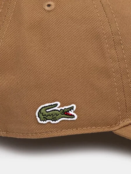 Однотонная кепка Lacoste зеленая
