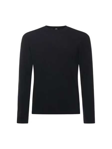 Sweter Alpha Studio wełniany czarny