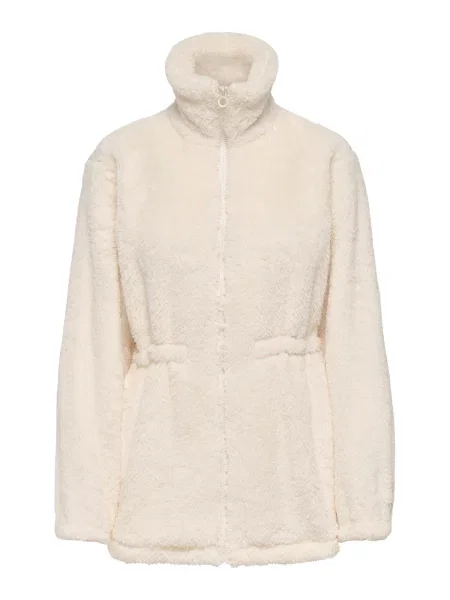 ONLY Jachetă fleece ONLCONTACT natural alb