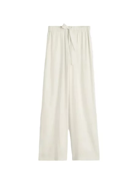 Pantaloni Toteme cu legături alb