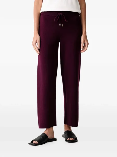 Pantaloni Joseph Ribkoff tricotate cu cordon violet