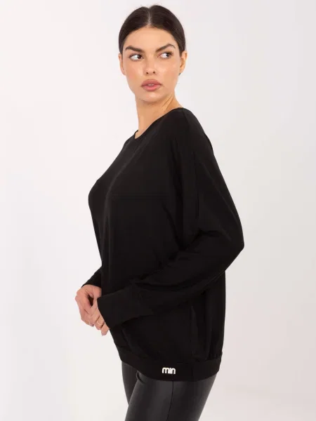 Bluză Relevance cu mâneci lungi lungă negru
