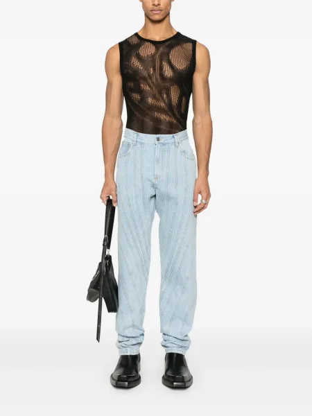 Blugi Mugler albastru