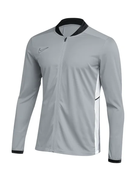 NIKE Jachetă de trening Academy gri bazalt / negru alb