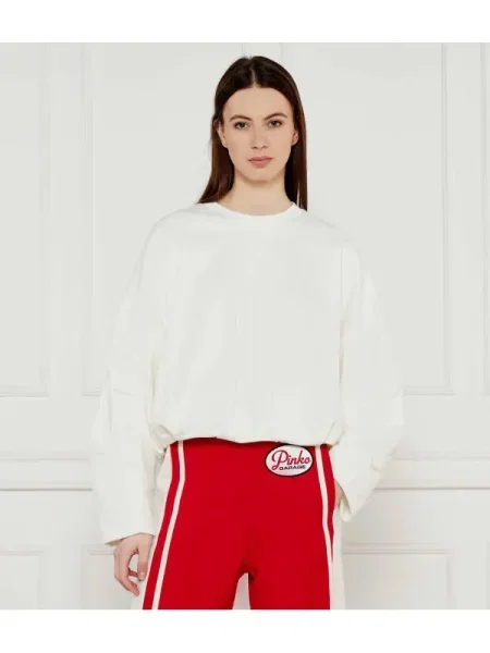 Pinko Hanorac MACEDONIA | Cropped Fit alb