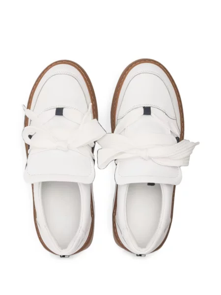 Sneakerși Marccain cu platformă alb
