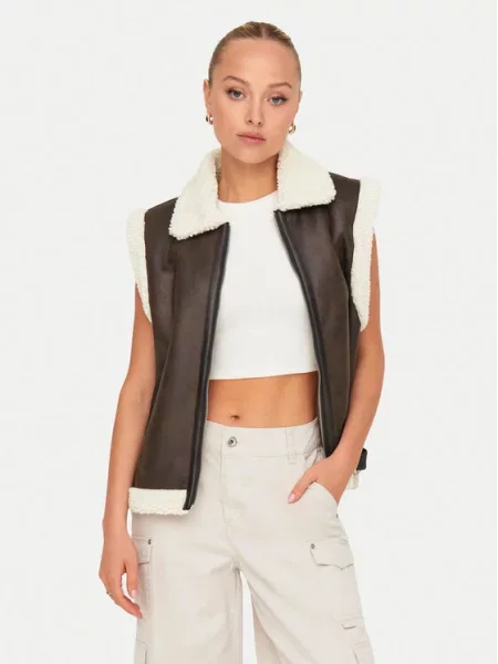 ONLY Жилет Betty коричневий