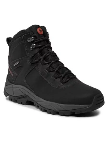 Kožené nepromokavé kozačky Merrell černé
