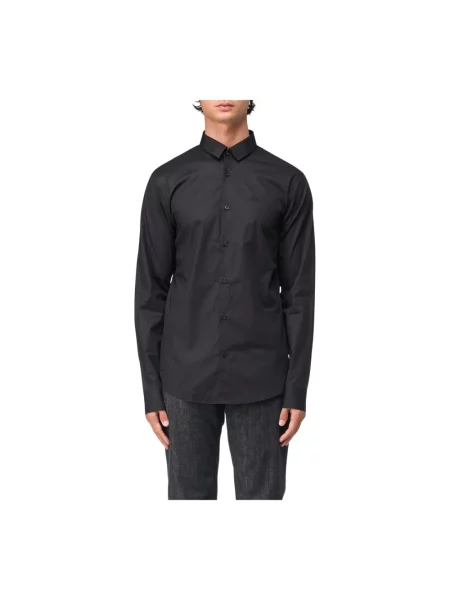 Koszula Armani Exchange popelinowa czarna
