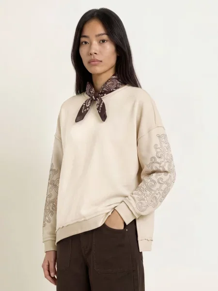 Smith & Soul Bluza beige czarna