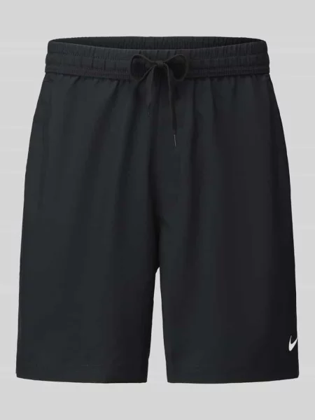 Szorty sportowe o kroju regular fit z nadrukiem z logo Nike Training czarne