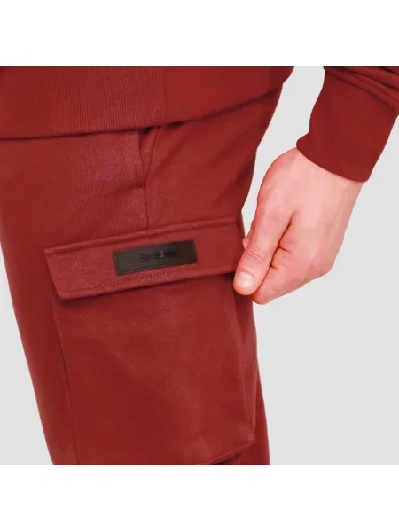 Joggery fitness cargo regular Utility czerwone