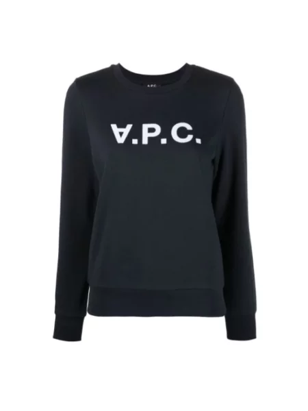 Bluza z kapturem A.p.c. z kapturem niebieska