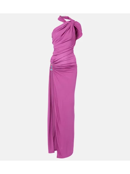 Rochie Christopher Esber din jerseu cu gât halter violet