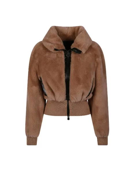 Kurtka bomber Pinko beżowy