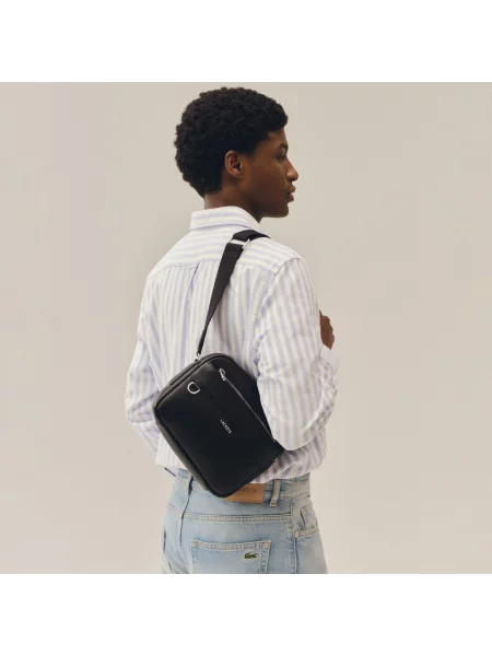 Сумка через плечо Lacoste черная