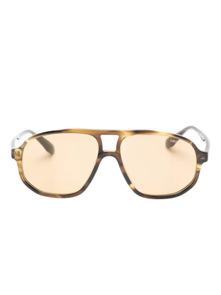 Ochelari de soare Emporio Armani cu imprimeu geometric maro