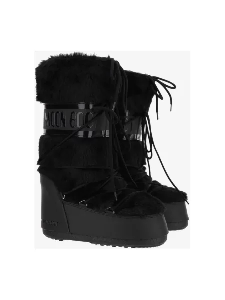 Śniegowce Moon Boot Icon Faux Fur black | WYSYŁKA W | 30 DNI NA ZWROT czarne