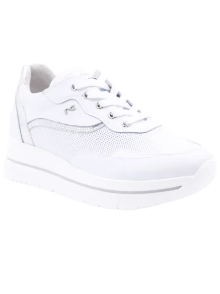 Sneakersy Nerogiardini skórzane białe