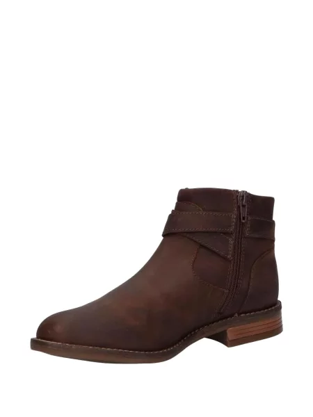 Μποτάκια αστραγάλου Clarks Originals καφέ