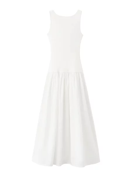 MANGO Rochie GLOBIS' alb
