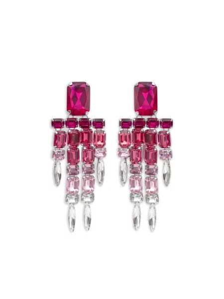 Cercei Area de cristal roz