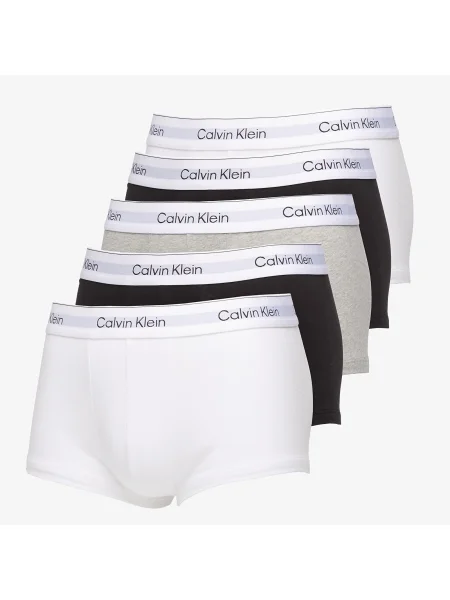 Боксери Calvin Klein Low Rise Trunk 5 pairs black/white/white/black/white білі